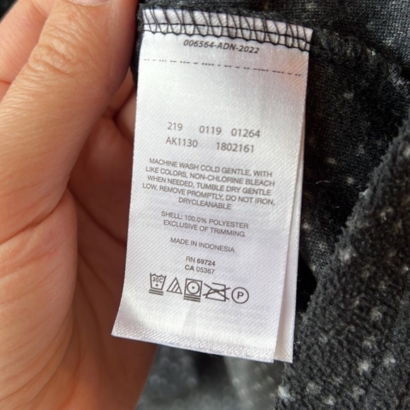 COLUMBIA Dark Grey Long Sleeve Fleece Pullover Size Large - Picture 7 of 9